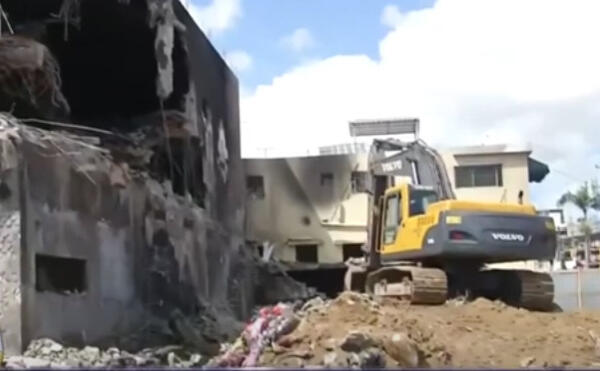 Desde el fin de semana se inició  demolición de edificios afectados por explosiónen San Cristóbal