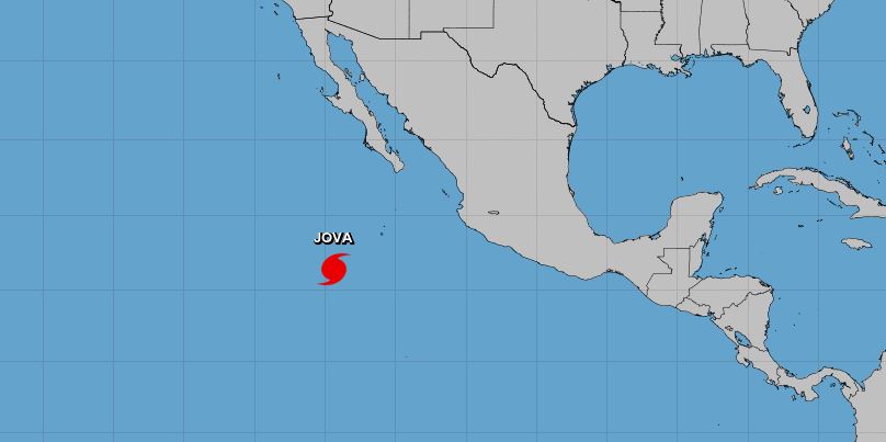 Jova se convierte en un huracán de categoría 5 frente a México