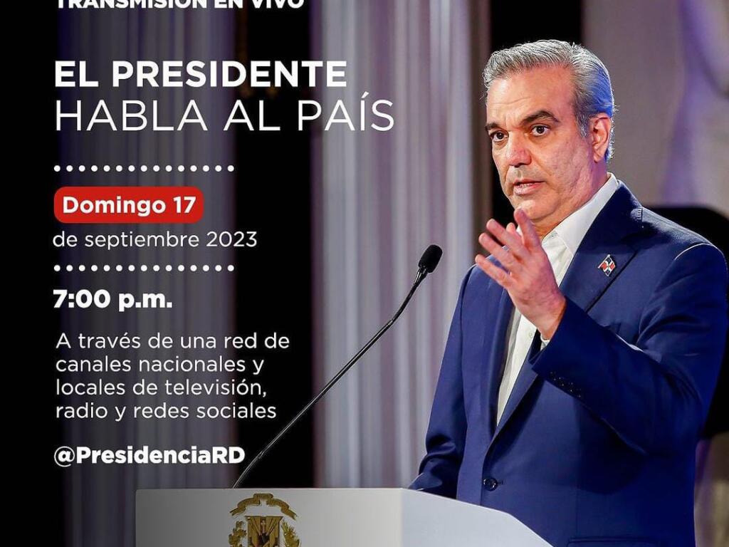 Presidente Luis Abinader Hablará Esta Noche Al País 4546