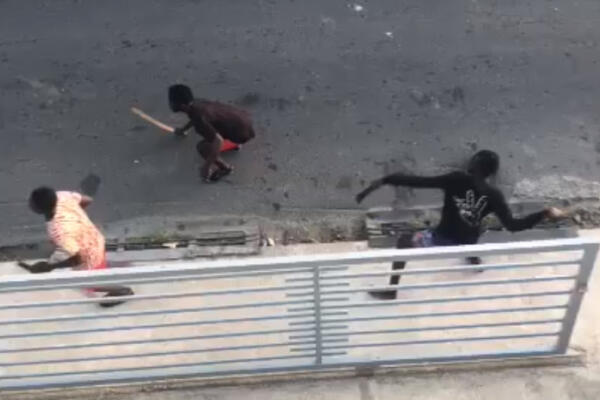 Una banda de haitianos atacó a pedradas y machetazos a agentes policiales y de migración en el municipio de Fantino.
