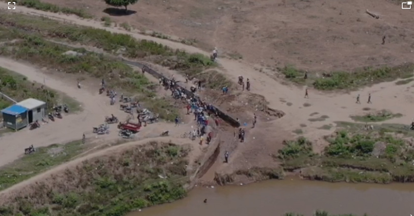 Vocero de la Presidencia informa sobre el cierre del paso del agua en el río Masacre por ciudadanos haitianos