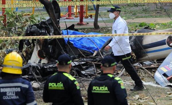 Una avioneta se estrelló en Cali, Colombia. Foto: Fuente Externa