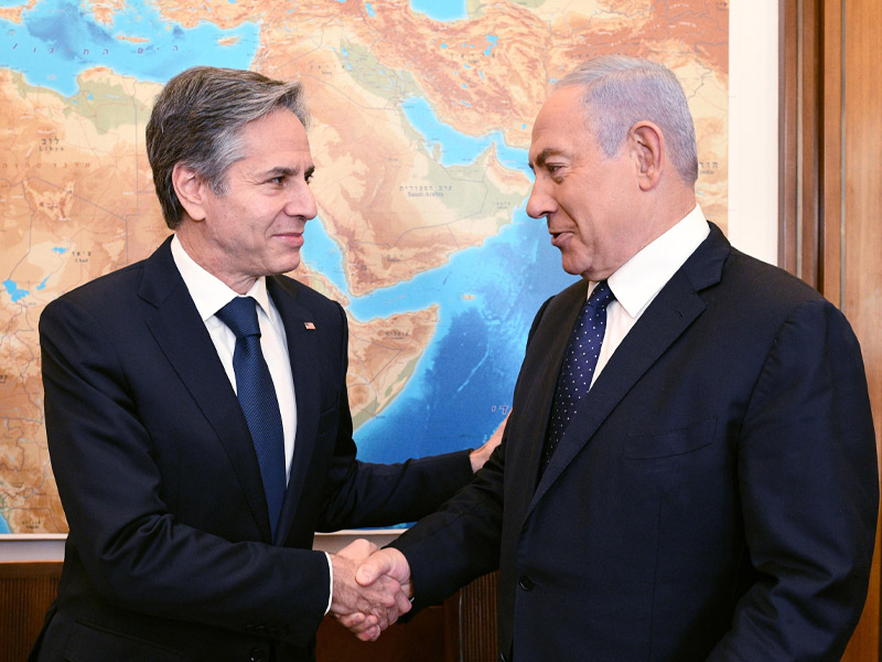Blinken viaja a Israel para coordinar con Netanyahu la ayuda para la guerra