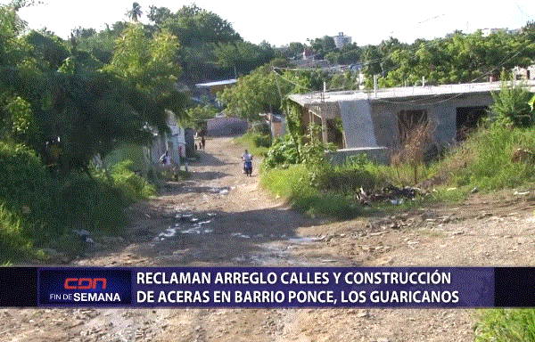 Reclaman arreglo de calles y construcción de aceras en barrio Ponce, Los Guaricamos
