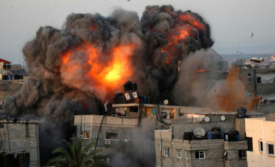 Bombardeos Israelíes en gaza. Fuente externa