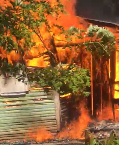 Joven en Cotuí pide ayuda tras incendio destruir su vivienda y enseres