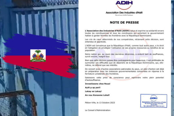 Industriales haitianos apoyan Haití mantenga cerrada la frontera