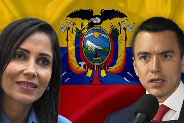 Luisa González y Daniel Noboa se disputan la presidencia en Ecuador