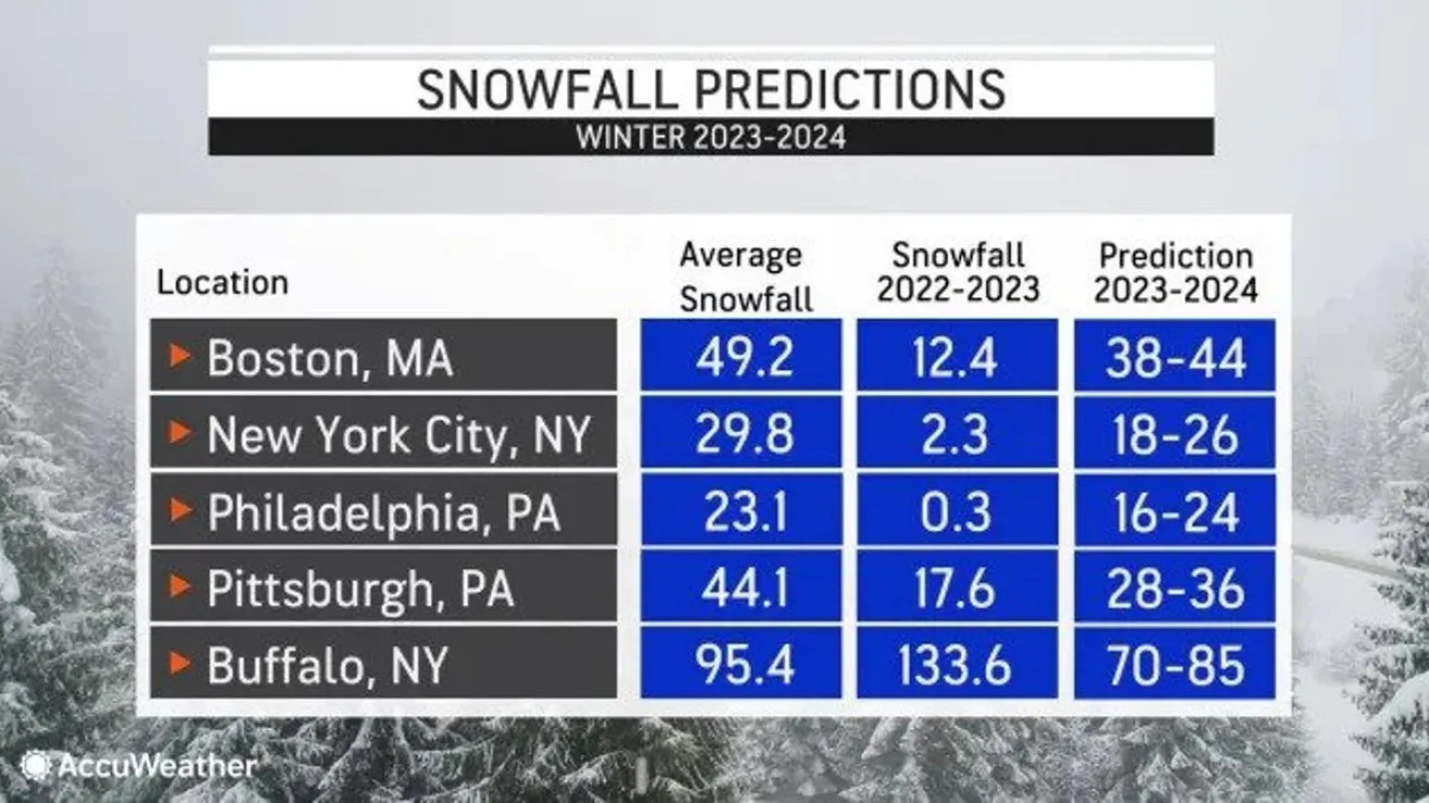Pronostican primera nevada en Nueva York en noviembre