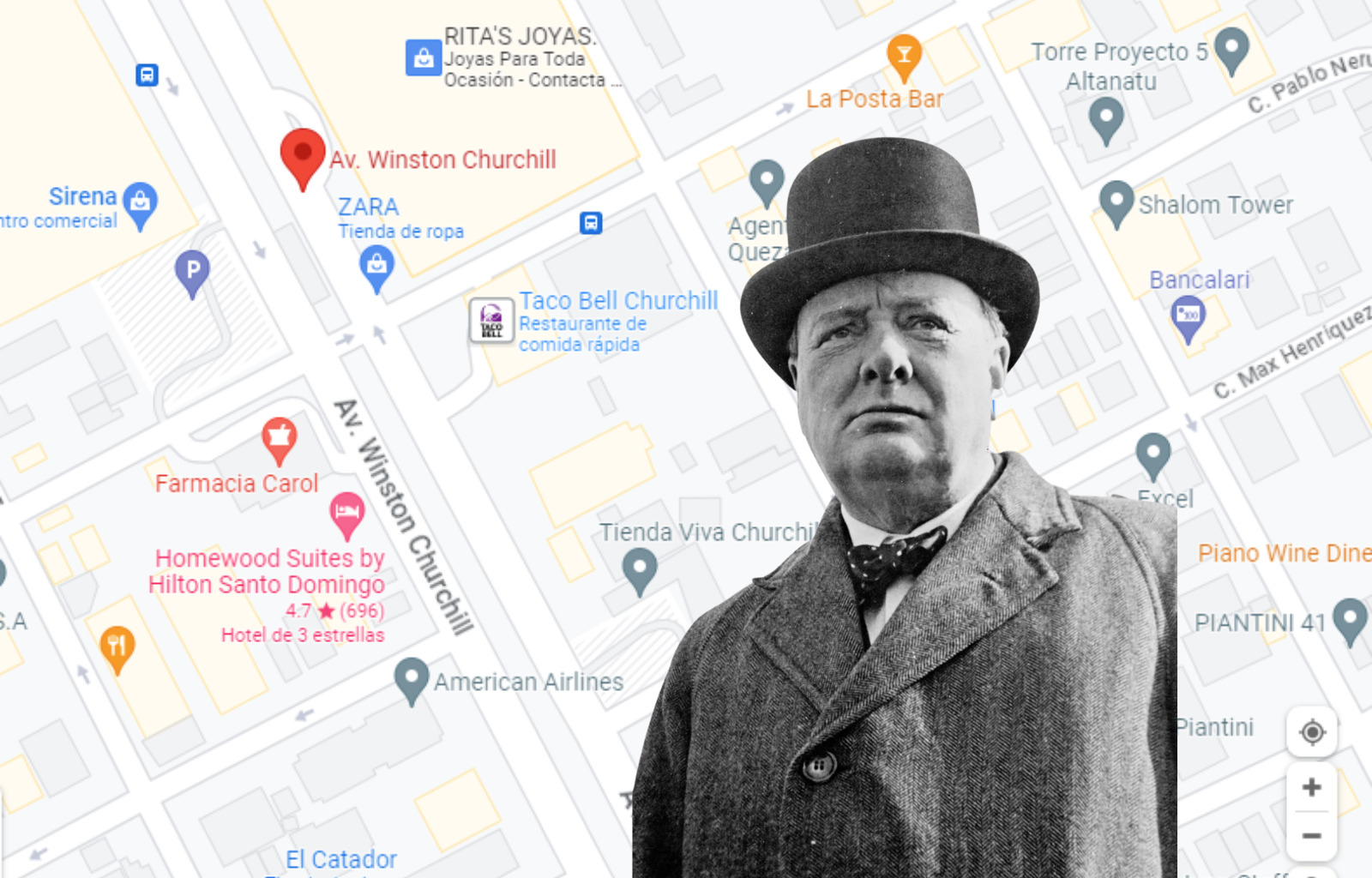 Nombres de calles dominicanas: ¿Quién fue Winston Churchill?