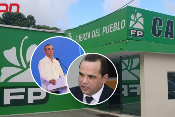 Collage Casa Nacional del Partido Fuerza del Pueblo. (CDN digital)