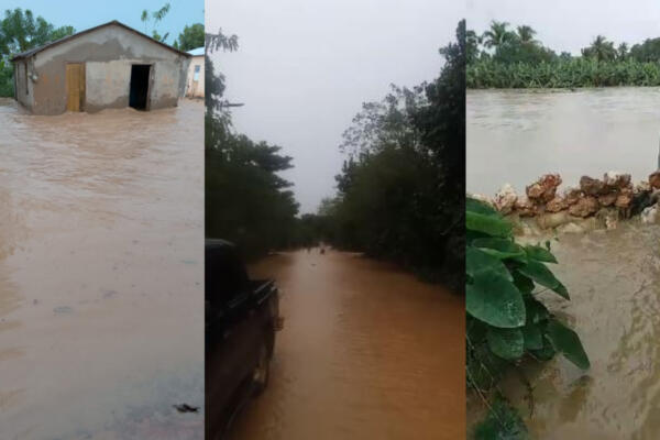 Inundaciones en la provincia Duarte. / Fuente interna.