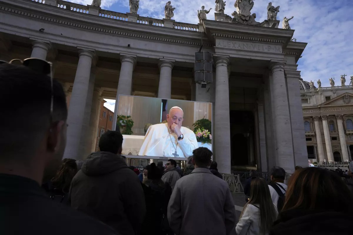 El papa Francisco durante su aparición semanal. Foto: fuente externa.