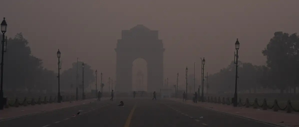 Contaminación en las calles de Nueva Delhi, India. Foto: fuente externa.