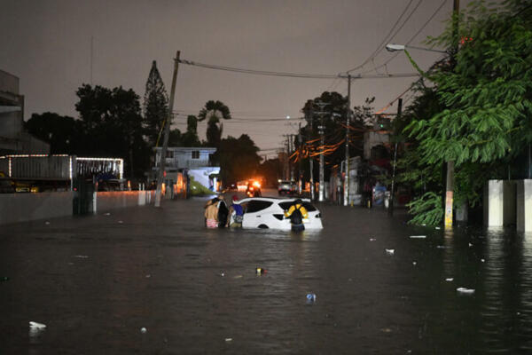 Inundaciones en Santo Domingo. Foto: Fuente externa 