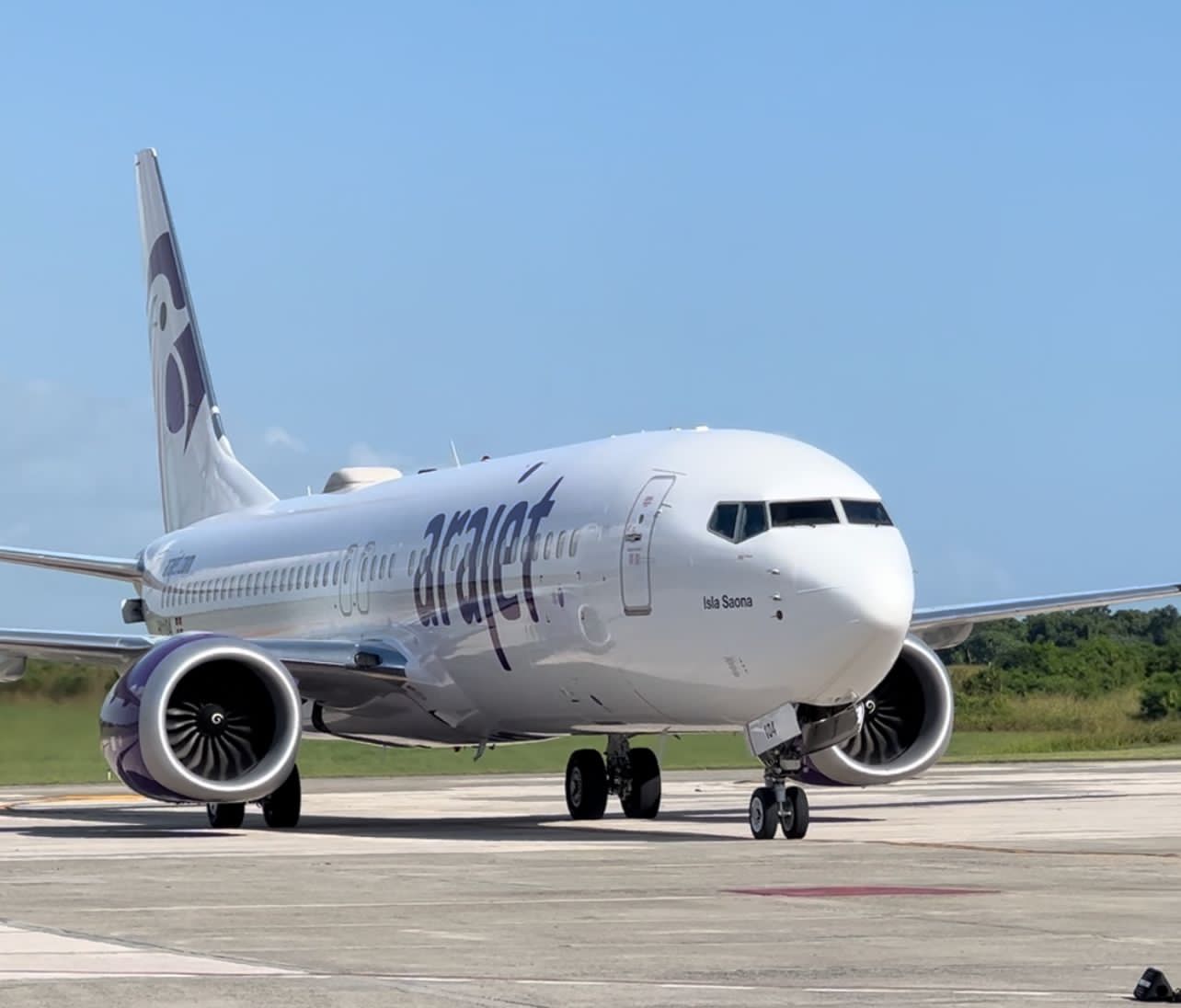 “Isla Saona”: la sexta aeronave de Arajet que ya está en RD