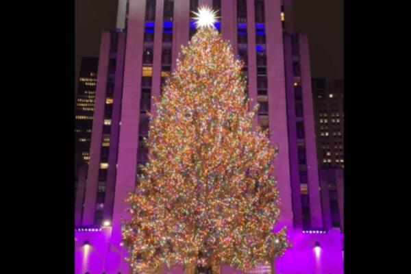 VIDEO: Nueva York se ilumina con el árbol de navidad del Rockefeller Center