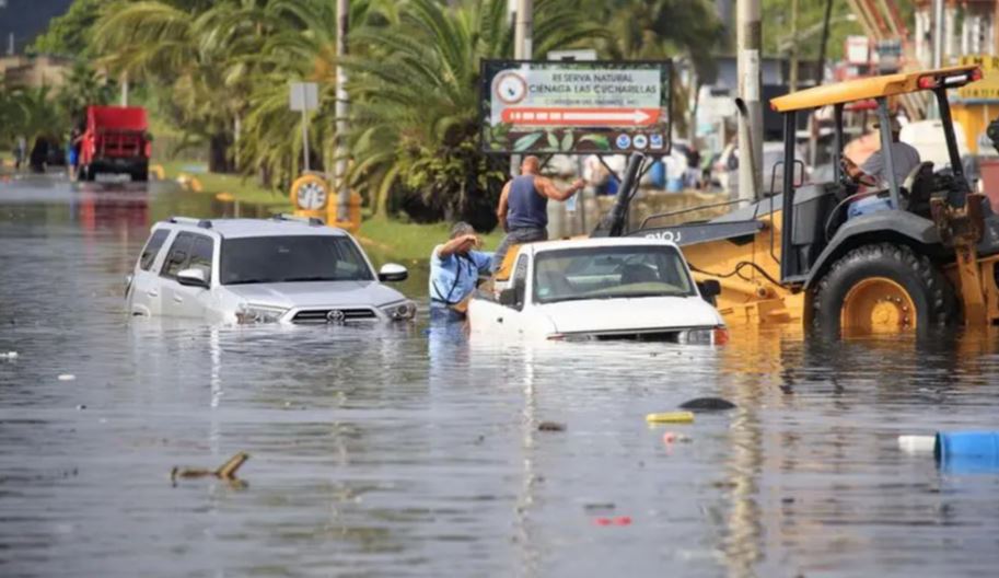 Inundaciones en Puerto Rico, producidas a principios de noviembre de 2023. FOTO: Fuente externa.