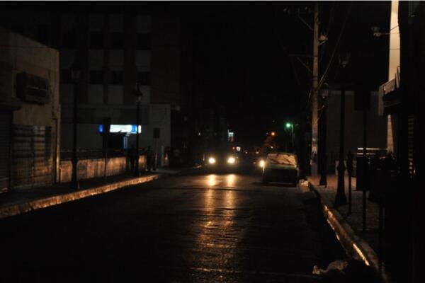 Sector de la capital sin energia electrica durante la noche, FOTO: Fuente externa.