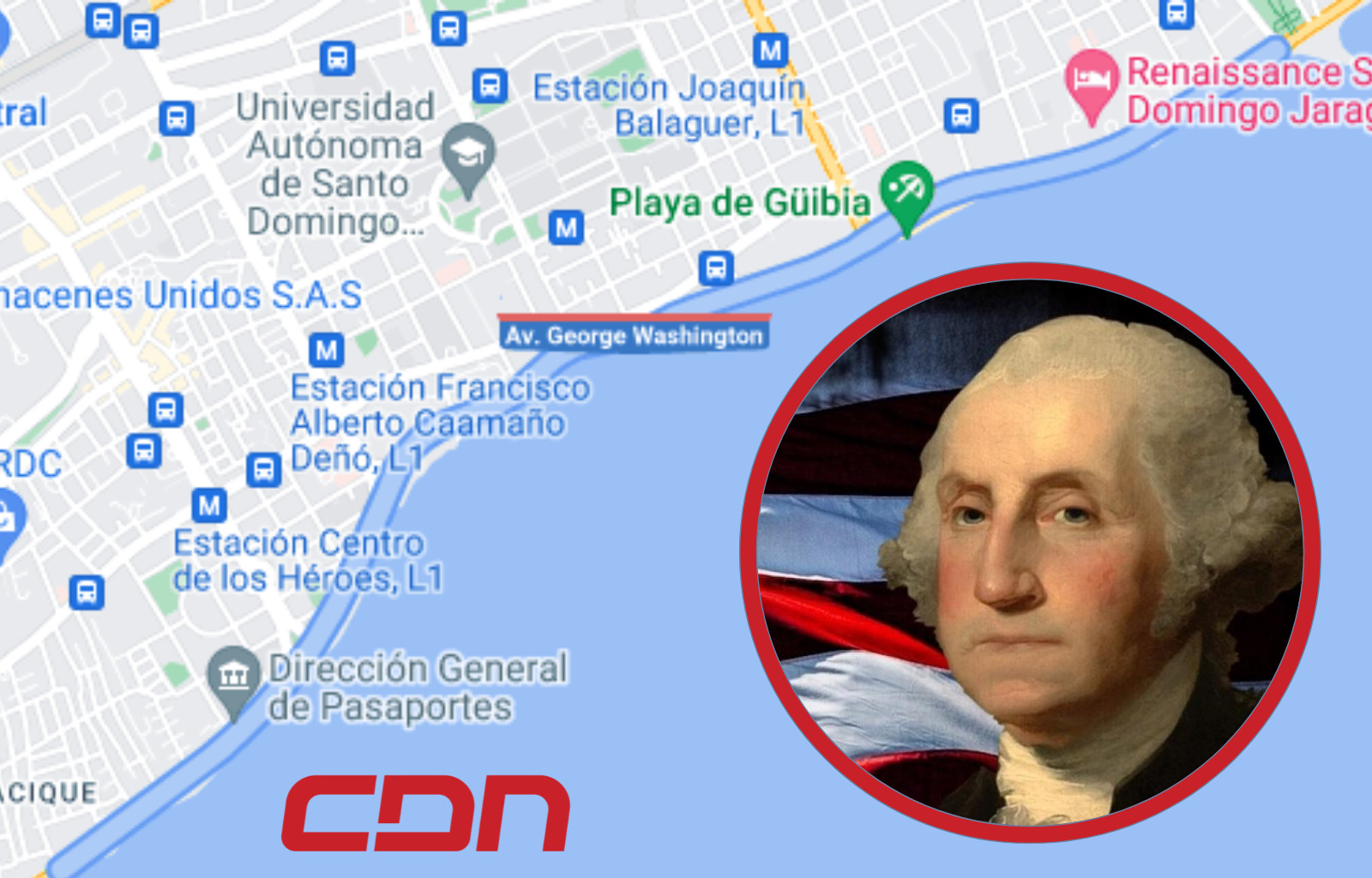 Orígenes de calles dominicanas: George Washington