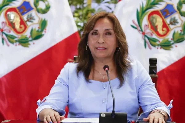 Presidenta de Perú, Dina Boluarte.