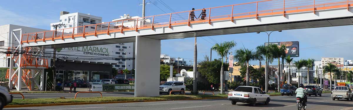 Ciudadanos piden mayor atención al mantenimiento de los puentes peatonales en el DN