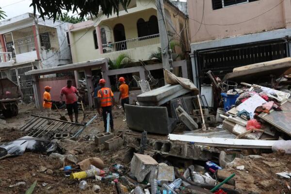 Manoguayabo fue una de las zonas de Santo Domingo Oeste más golpeadas por las lluvias