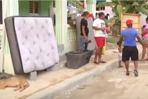 Barrios afectados por aguaceros Santo Domingo Norte. (Foto: CDN)