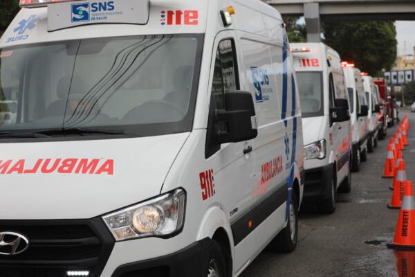 Ambulancias disponibles para asistir las emergencias. / Fuente externa.