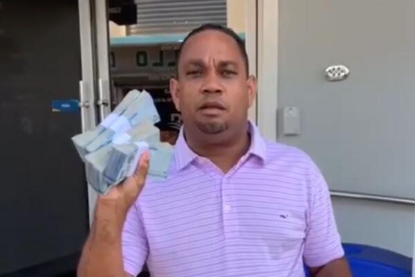 Hombre en Hato Mayor apuesta un millón de pesos a que su candidato ganará elecciones municipales. Foto: CDN