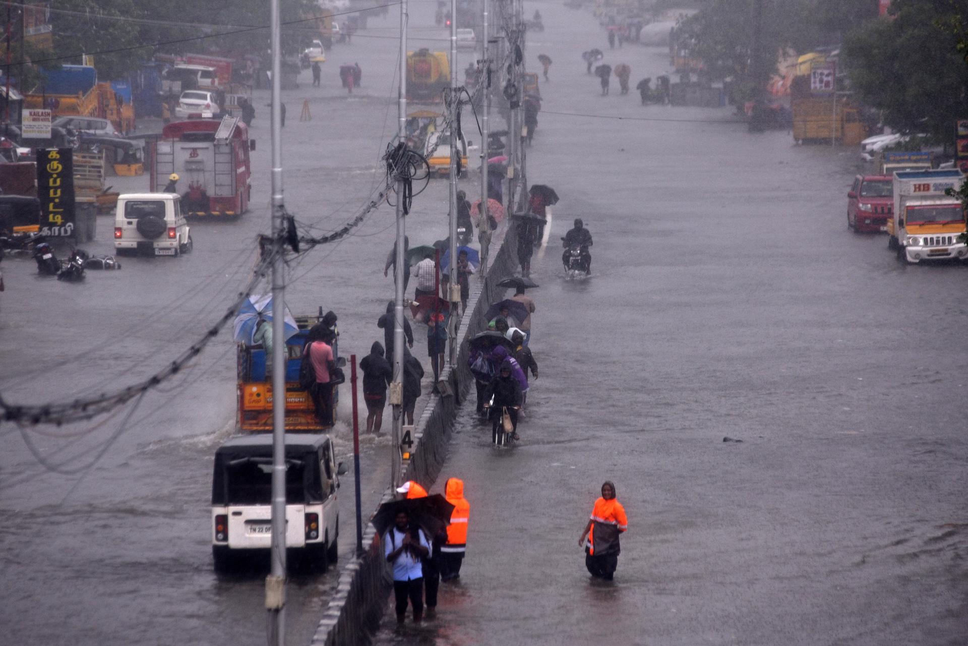 Inundaciones en la India. Foto: fuente externa.