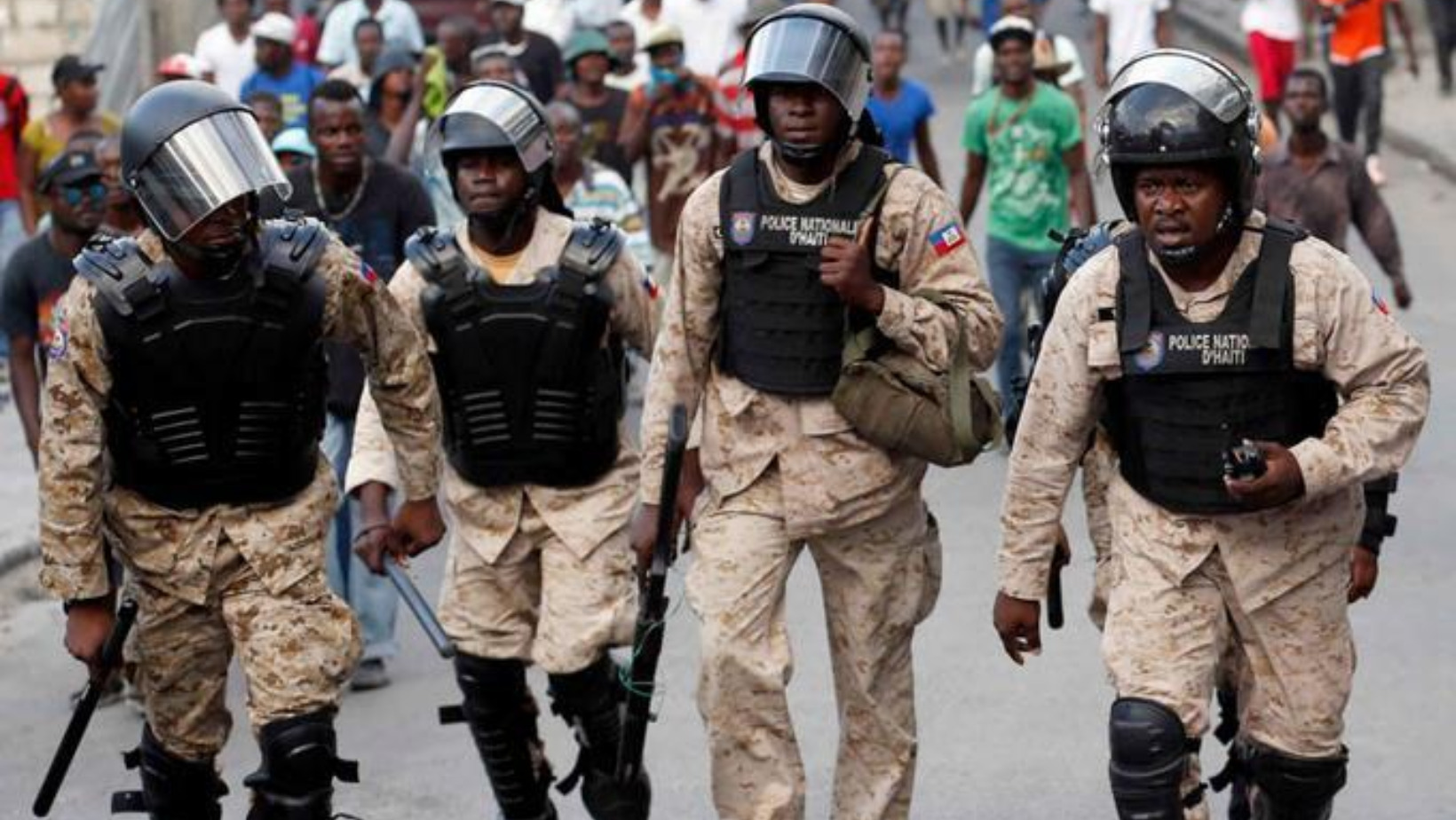 Autoridades policiales de Haití. FOTO: Fuente externa
