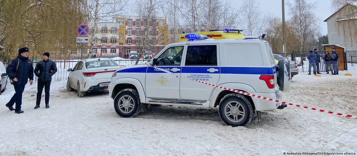 La policía de Bryansk investiga las curcunstancias en las que ocurrió el tiroteo escolar. Foto: fuente externa.