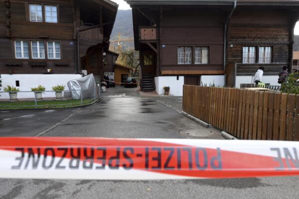 Un cordón policial en el lugar de un tiroteo en Suiza. Foto; fuente externa.