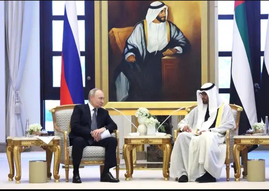Vladimir Putin se reune con Ministro de Asuntos Exteriores Emiratos Árabes. Fuente: Externa