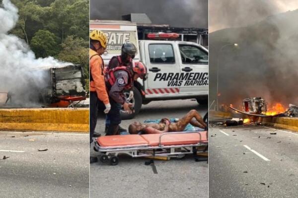 Accidente en Caracas deja varios muertos y heridos. Fuente: Externa.