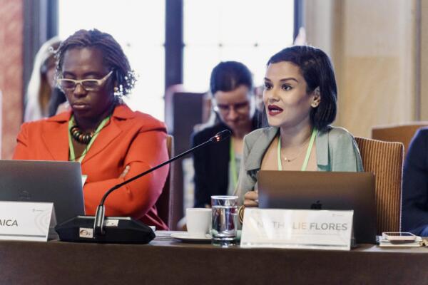 Nathalie Flores,  dominicana con rol en cumbre de la ONU sobre Cambio Climático. / Fuente interna.