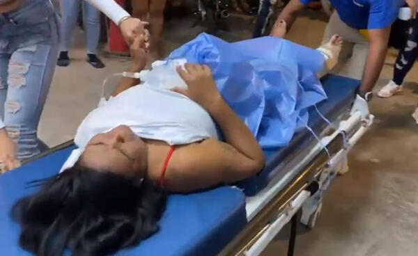Mujer herida de un tiro por su pareja sentimental en SFM. (Foto: CDN)