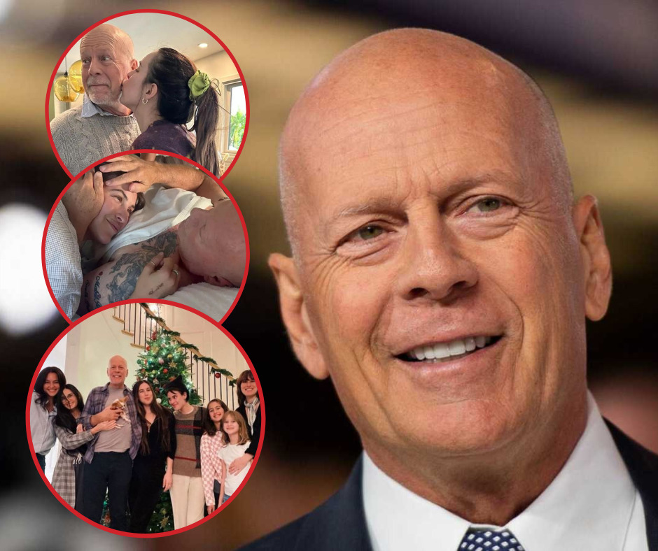 Bruce Willis en tiernas fotos con su familia mientras enfrenta demencia frontotemporal