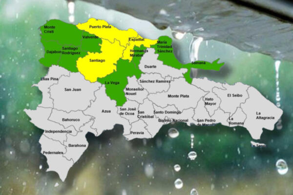 Mapa de alerta COE. (Foto: CDN digital) 