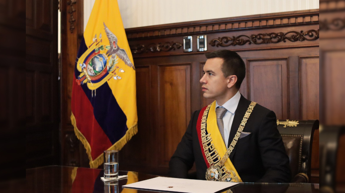 El presidente de Ecuador, Daniel Noboa. Foto: fuente externa.