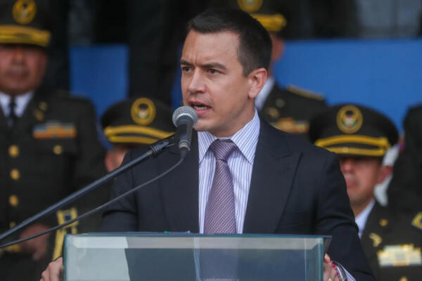 Daniel Noboa, presidente de Ecuador. Foto: Fuente externa