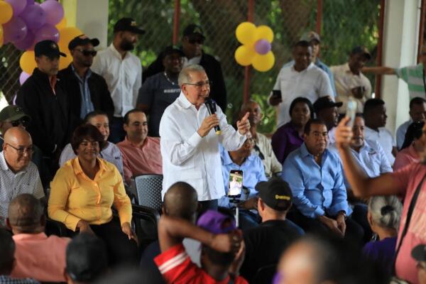 Danilo Medina en Palenque FOTO (fuente externa)