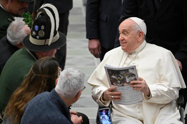El papa Francisco durante la audiencia general del día 3 de enero de 2023. Foto: fuente externa.