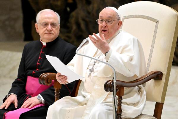El papa Francisco durante la audiencia general de este miércoles. Foto: fuente externa.