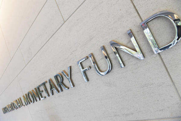 Vista general del logo del Fondo Monetario Internacional (FMI). Foto: fuente externa.