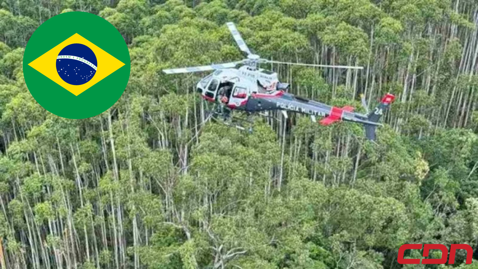 Helicóptero desaparecido en Brasil