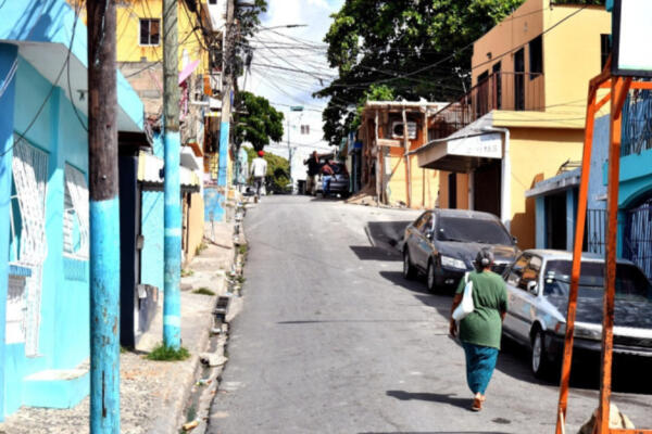 Calle del sector Los Guandules, del Distrito Nacional. Foto: Fuente externa