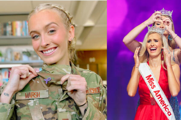 Madison Marsh la primera oficial de la Fuerza Aérea estadounidense en servicio coronada como Miss América 2024