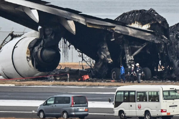 Imagen de incidente del choque de los aviones. FOTO: Fuente externa